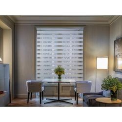 Tenda a rullo notte e giorno - Bianco - 150x250 cm