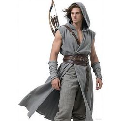 Retrò Vintage Medievale Rinascimento Gilet Tunica Guerriero Vichingo Costume Per uomo Vichingo Halloween Carnevale Performance Feste LARP Adulti Cintura Tutte le stagioni