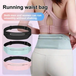 Running Waist Bag Sports Waist Pack Wallet Adjustable Men Women Running Pouch Belt Phone Holder Gym Bag Invisible Waterproof New
