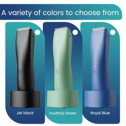 [IPX6] Men's Groin/Body Trimmer w/ SkinSafe - Foil Blades & Precision, Rechargeable Ball Shaver for Sensitive Skin