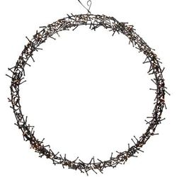 Corona natalizia 500 LED bianco caldo Ø 58cm per finestra o porta