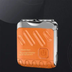 Portable Double Blade Electric Shaver for Men Powerful USB Rechargeable Travel Beard Razor Custom for Household Use