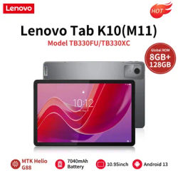 Global Rom Lenovo Tablet K10 M11 8GB 128GB MTK Helio G88 Wifi/LTE 11'' Screen 90Hz Display GPS 7040mAh Support OTA Android 13