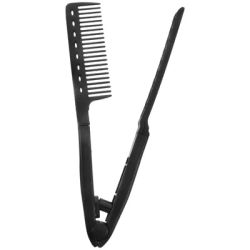 Hair Straightener Comb with Straighting Straightening Brush Plate Foldable Folding Combs