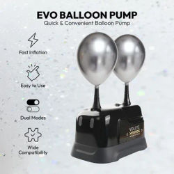 VOLLYC Electric Balloon Pump, EU Plug, Electric Air Balls Pump, Dual Modes, Ideal for Halloween, Thanksgiving and Chirsmas Party