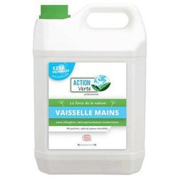 action verte liquide vaisselle main ecocert 5l - lot de 4