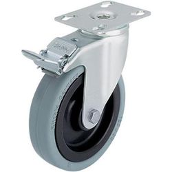 Roul Piv+fr D125mm F100kg Platine Moyeu B Ille Bdg Cc - Blickle