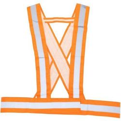 baudrier réfléchissant orange fluo - manutan