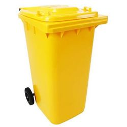 poubelle full color - 240 l - jaune - manutan
