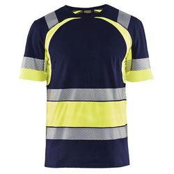T-shirt Haute Visibilité Marine/jaune Fluorescent Taille Xl - Blaklader