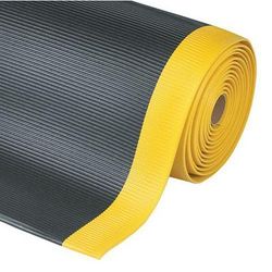 crossrib sof-tred™ 91cm x 18.3m noir/jaune notrax