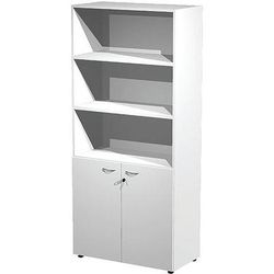 Armoire Haute Avec Portes Basses Armadio - Blanc - Artarredi