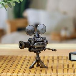 Perfect Projection,'Movie Projector Figurine Handmade from Recycled Auto Parts'
