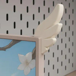 3D Printing Cute Decorative Ornaments E-sports Room Pink Wings Monitor Decorative Ornaments Creative Decoration Crafts Figurines