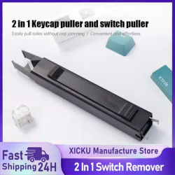 2 In 1 Switch Puller Keycap Puller Key Switch Keycap Puller for Mechanical Keyboard Gaming Keyboard Switches DIY Cleaning Tool