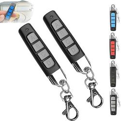 2 pezzi - 4 in 1 duplicatore di telecomandi per auto, duplicatore di chiavi wireless, telecomando universale per porta da garage 433 MHz