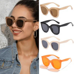 Cyclisme 1/4 ensemble Vintage femmes lunettes de soleil œil de chat marque de luxe gelée couleur cadre lunettes de soleil femme cadre épais lunettes UV400