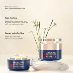 QINGLING Anti Wrinkle Face Cream Polypeptide Firms Skin Texture & Lightens Fine Lines Rejuvenating Repair For Morning Night