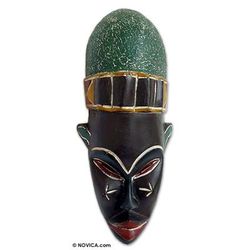 Mystery Woman,'Beninese wood mask'