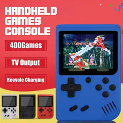 400 in 1 Mini Handheld Game Player Portable Retro Video Console for Boys 8-Bit 3.0 Inch Color LCD Screen Built-in Games