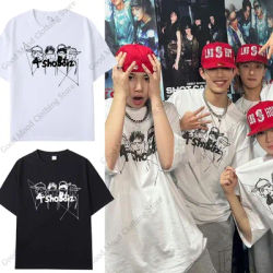 LNGSHOT T Shirt Kpop Fashion Jay Park Same T-shirt Men Women High Quality Cotton Short Sleeve Tshirt Hip Hop Trend Loose Tops