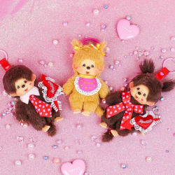 Monchhichi Kiss Sweetheart Limited Series Blind Box Kawaii Figure Doll Cute Pendant Decoration Fashionble Surprise Bag Toy Gift