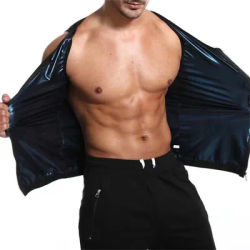1 pièce Gilet de sudation et de compression pour hommes, effet sauna, gaine amincissante pour l'entraînement et la gym