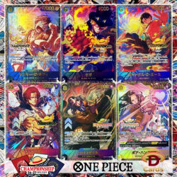 New One Piece Tournament Promo Card exclusive Japanese 25-26-27 Championship Replica Proxy Anime Collection Cards Foil Texture