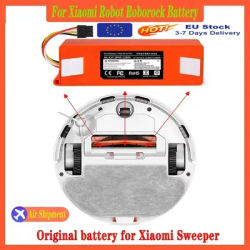 Batterie de remplacement pour aspirateur robot Xiao Mi Roborock S55 S60 S65 S50 S51 S5 MAX S6Parts, livraison France14.4V 12800mAh