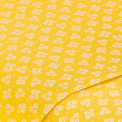 Tissu coton "fleurs miniatures Sina", blanc/coloré