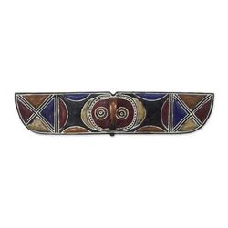 Wood mask, 'Bwa Butterfly Bird' - Hand Crafted Wood Mask