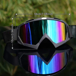 Lunettes de moto anti-poussière, lunettes de course coupe-vent pour hommes et femmes, motocross, cyclisme, ski, lunettes de vélo tout-terrain