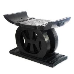 Freedom of Speech,'Handcrafted Wood Throne Ottoman'