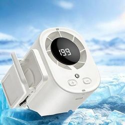 Ventilatore da auto con clip, ventilatore a ombrello, 199 velocità regolabili, portatile ricaricabile tramite USB, mini ventilatori personali per raffreddamento, ideali per ombrello, ufficio,