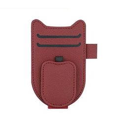 Porta occhiali da sole magnetico per auto, clip per aletta parasole, gancio per occhiali in PU, clip portatile per biglietti e carte, porta carte multifunzionale, accessori auto universali