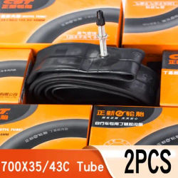 2PCS CST Bicycle Inner Tube 700X35/40/43C Presta /Schrader valve 700C Cycling Road Bike Butyl Rubber Camera Tire parts