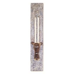'Avant-Garde Handmade Mahogany Wood Antelope Wall Accent'