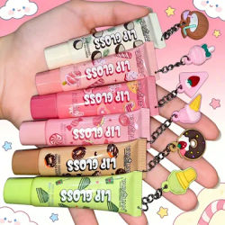 6-Color Random Lip Gloss Moisturizing Lipstick Crystal Transparent Jelly Lipstick Moisturizing And Rescuing Dry Crack Lipstick