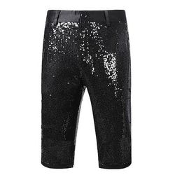 Retrò Vintage Disco Anni '80 Shorts Disco Paillettes Costume Per uomo Halloween Carnevale Performance Bar Adulti Shorts Estate