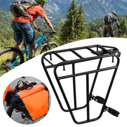 1pcs Bicycle Cycle Front Rack Heavy Duty Steel Cycling Front Bracket Luggage Shelf Cargo Rack Mountain Bike Front Rack