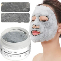 YUITIKUE Carbonated Bubble Clay Mask 2% BHA Pore Refining Deep Cleansing Gentle Skin Care for Facial Treatment