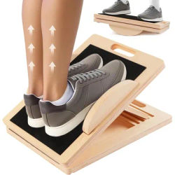 3-in-1 Wooden Slant Board for Squats 5 Adjustable Levels Calf Stretcher Incline Board for Physical Therapy Achilles Tendon Rehab
