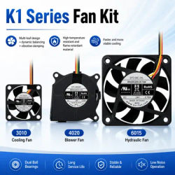 K1 K1C Cooling Fan Dual Ball Bearings 24V 3010 Axial Fan 4020 Blower Fan 6015 Hydraulic Fan for K1 Max 3d Printer Extruder Parts