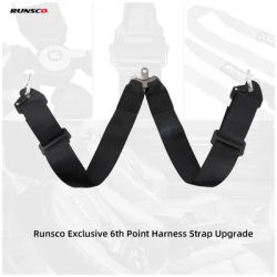 Runsco Exclusive 6th Point Harness Strap - Compatible with 2"+3" Racing Belts Direct Upgrade