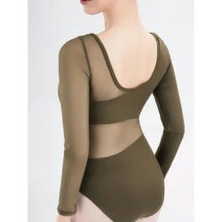 Women Ballet Leotards Gymnastics Leotard Sexy Splice Dance Bodysuit Ballerina Adult Girls Dancewear Costume