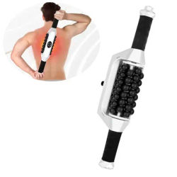 Handheld Rechargeable Vibration Inner Ball Roller Machine Fascia Slimming Machine Meridians Dredge Device Cervical Neck Massager