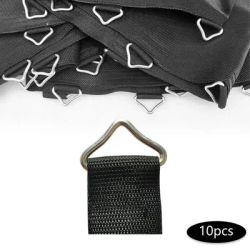 10 Pack Triangle Buckle SpBuckles Accessories V Shaped Connectors Steel Triangle for Kids Trampoline Bags