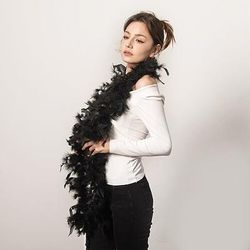 Orgoglio Arcobaleno Boa di piume Drag queen Adulti Unisex Halloween Carnevale Parata dell'Orgoglio Mese dell'orgoglio Vestirsi