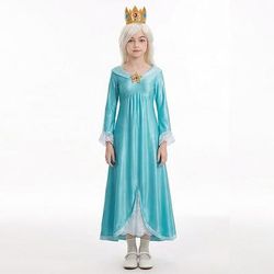 Videogioco dell'idraulico Principessa Principessa Galattica Principessa Stellare Principessa delle Stelle Vestito Costume di fantasia Ragazze Bambini Adulti Halloween Carnevale Settimana del libro