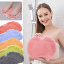 1/5pcs Multifunctional Silicone Lazy Back Bathroom Shower Mat Exfoliating Anti Slip Back Massage Brush with Sucker for Bath